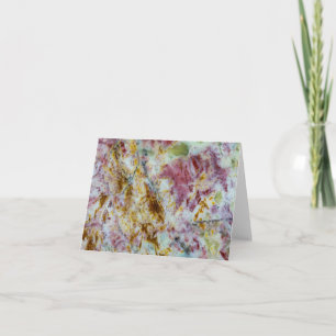 Australian Green Opalite Slab Note Card