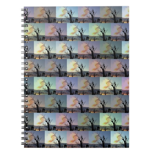 Australian Gum Tree Abstract Art, Notebook (Front)