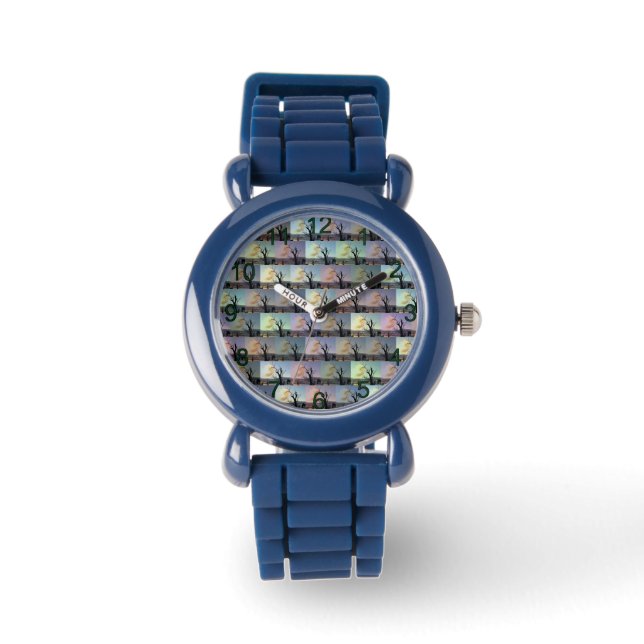Australian Gum Tree Abstract Art, Watch (Front)