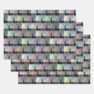 Australian Gum Tree Abstract Art, Wrapping Paper Sheet