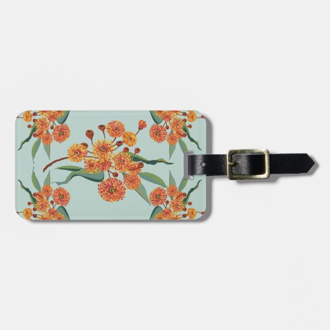 Australian gum tree blossoms luggage tag (Front Horizontal)