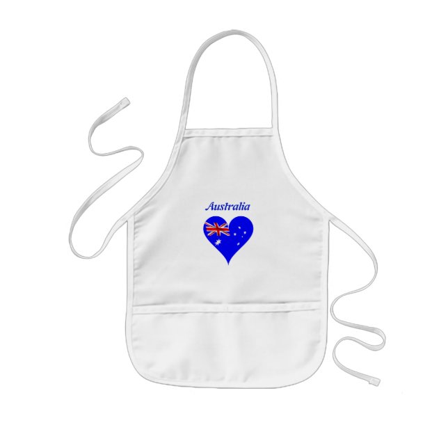 Australian heart kids apron (Front)