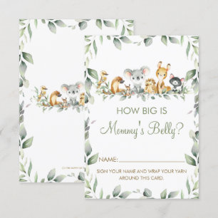 Australian How Big is Mummy's Belly Game Card