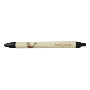 Australian humour kangaroo cartoon illustration black ink pen