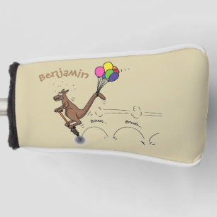 Australian humour kangaroo cartoon illustration golf head cover
