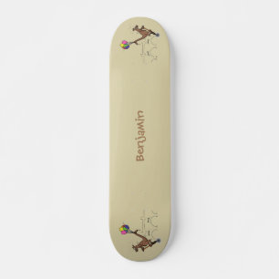 Australian humour kangaroo cartoon illustration skateboard