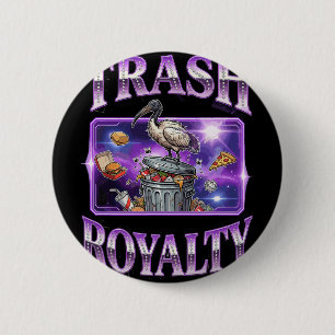 Australian Ibis Bird Bin Chicken Eating Trash Gala 6 Cm Round Badge