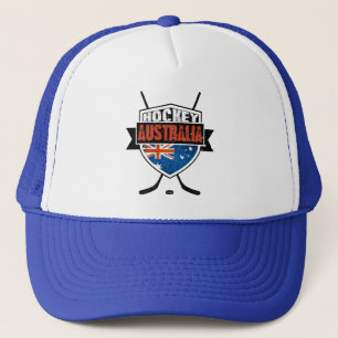 Australian Ice Hockey Flag Logo Trucker Hat