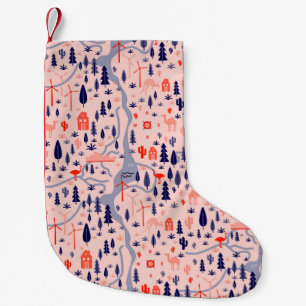 Australian icons, seamless decorative pattern. small christmas stocking