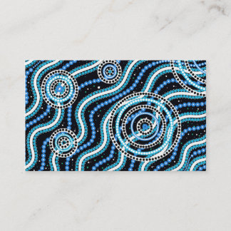 Australian Indigenous digital designer Art, Water, Business Card