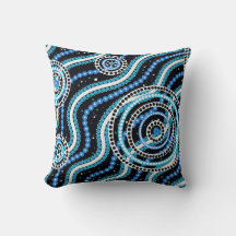 Australian Indigenous digital designer Art, Water,