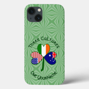 Australian Irish American Shamrock Personalised  iPhone 13 Case