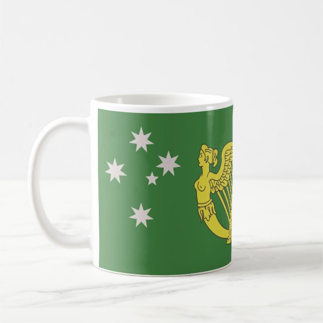 Australian Irish-heritage flag Coffee Mug (Left)