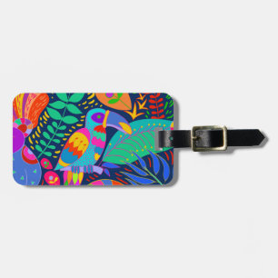 Australian Jungle Parrot Kangaroo Koala Luggage Tag