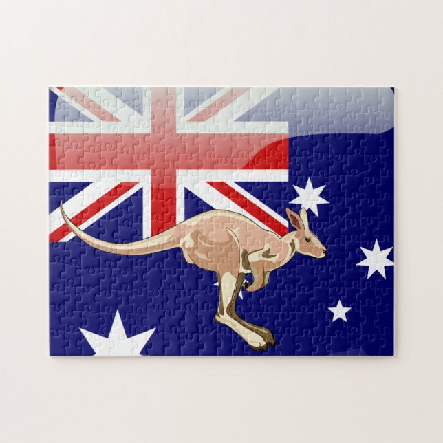 Australian kangaroo jigsaw puzzle (Horizontal)