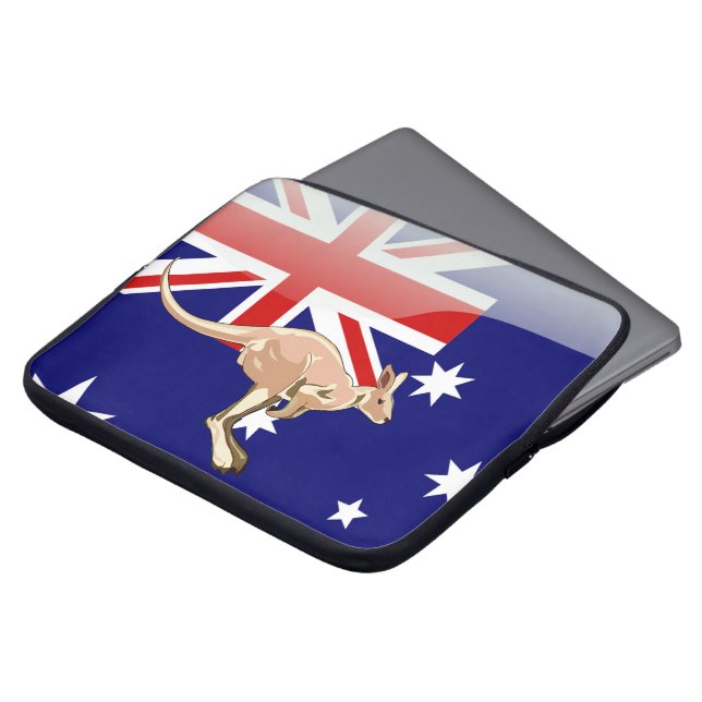 Australian kangaroo laptop sleeve (Front Top)