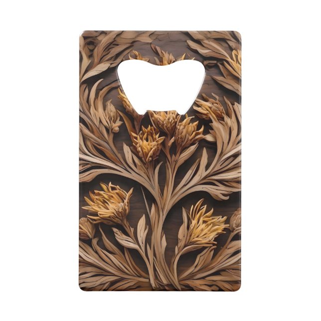 Australian Kangaroo Paw Flower Carving, (Front)