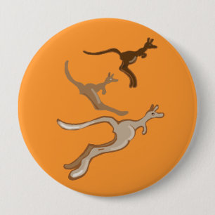 Australian Kangaroos 10 Cm Round Badge