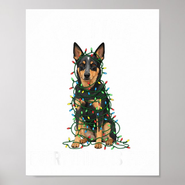 Australian Kele Christmas I'm Fine Everything Is F Poster (Front)