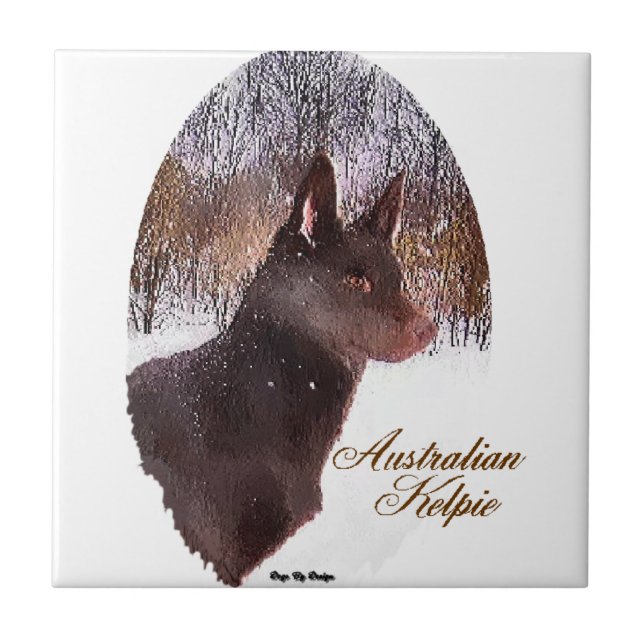 Australian Kelpe Art Tile (Front)
