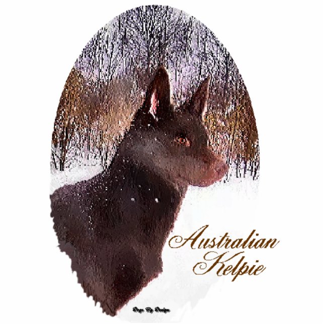 Australian Kelpe Christmas Gifts Ornament Photo Sculpture Decoration (Front)