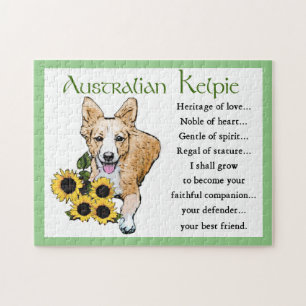Australian Kelpie Art Jigsaw Puzzle
