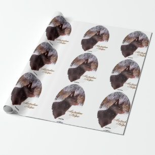 Australian Kelpie Christmas Holiday Wrapping Paper