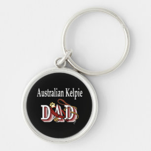 Australian Kelpie Dad Key Ring