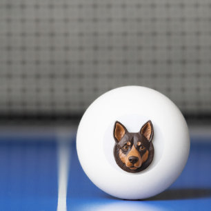 Australian Kelpie Dog 3D Inspired Ping Pong Ball