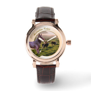 Australian Kelpie Dog Art Watch