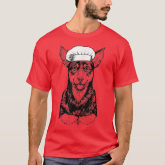 Australian Kelpie Dog Cook Chef Funny Cooking  T-Shirt