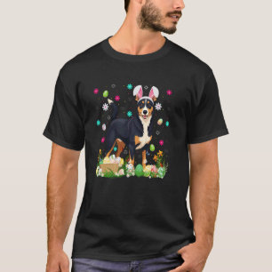 Australian Kelpie Dog Easter Egg Hunt Bunny Ear Ha T-Shirt