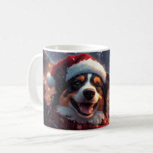 Australian Kelpie Dog Roller Coaster Christmas Coffee Mug