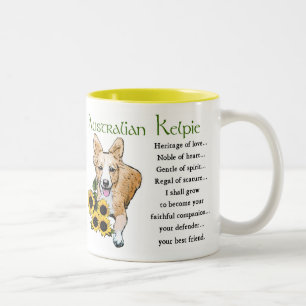 Australian Kelpie Gifts, Australian Kelpie Gifts Two-Tone Coffee Mug