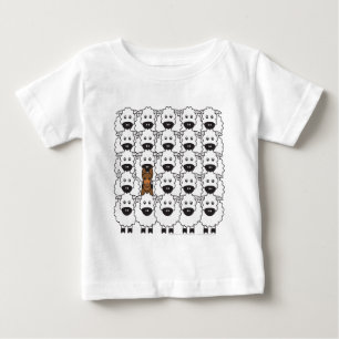 Australian Kelpie in the Sheep Baby T-Shirt