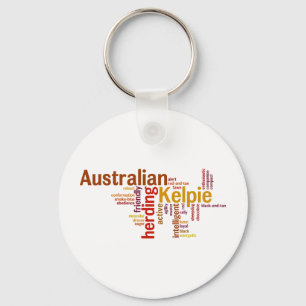 Australian Kelpie Key Ring