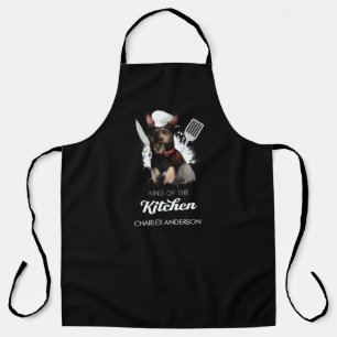 Australian Kelpie King of the Kitchen Dog Chef Apron