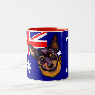 AUSTRALIAN KELPIE Two-Tone COFFEE MUG