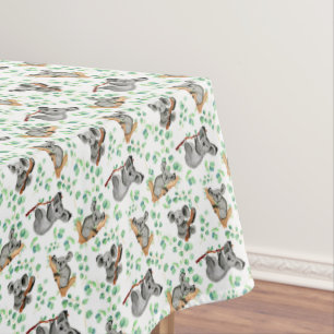 Australian Koala Bear Eucalyptus Tree Cute Tablecloth