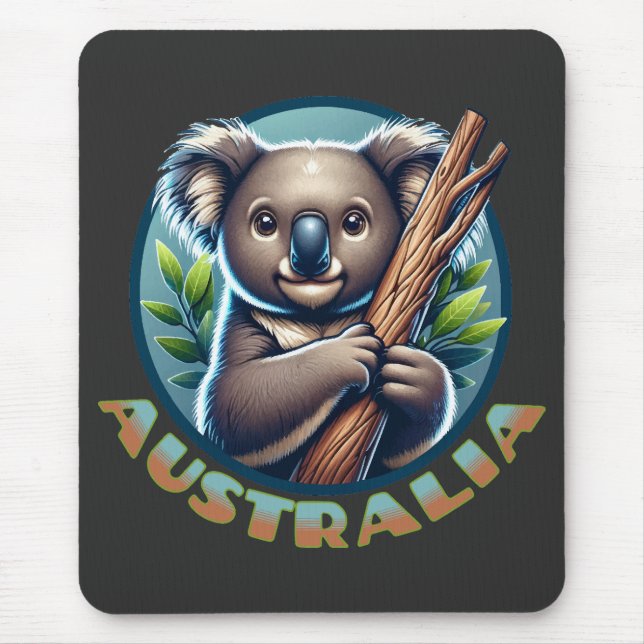 Australian Koala Bear Mouse Mat (Front)