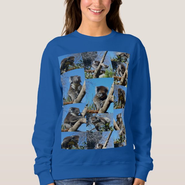 Australian Koala Bear Photo Collage, Sweatshirt (Front)