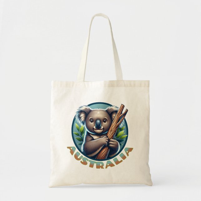 Australian Koala Bear Tote Bag (Front)