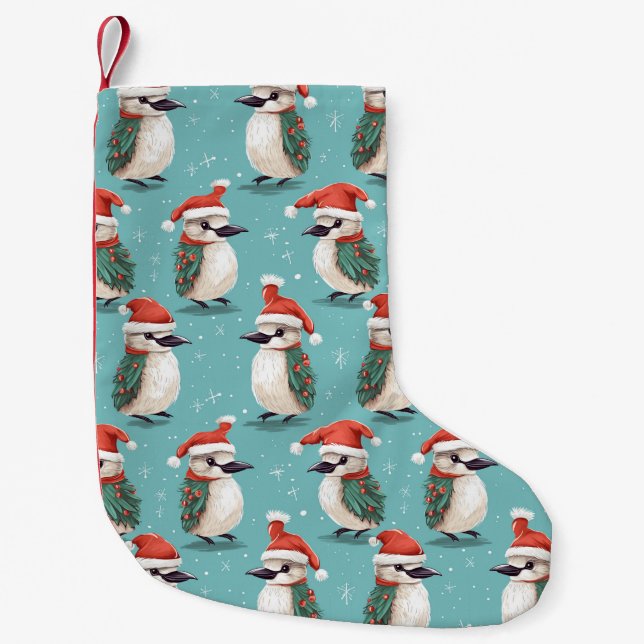 Australian Kookaburra Christmas Small Christmas Stocking (Front)