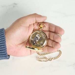 Australian Kookaburra Painting, Pocket Watch