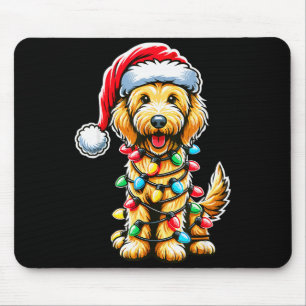 Australian Labradoodle Christmas Tree Xmas Santa L Mouse Mat