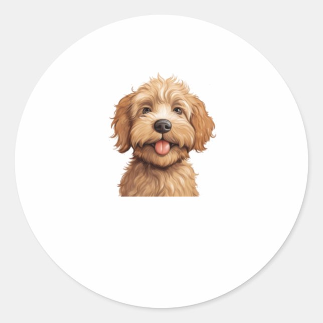 Australian Labradoodle Classic Round Sticker (Front)