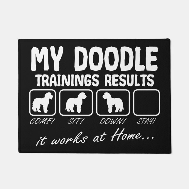 Australian Labradoodle Doodle Dog Funny Design Doormat (Front)