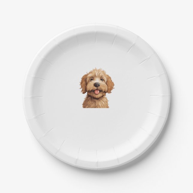 Australian Labradoodle Paper Plate (Front)