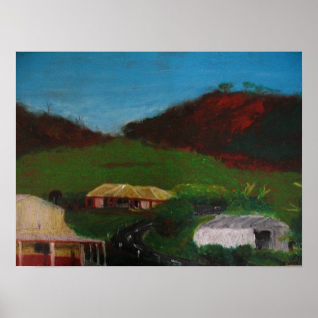 Australian Landscape-Chapman Valley, Geraldton Poster (Front)