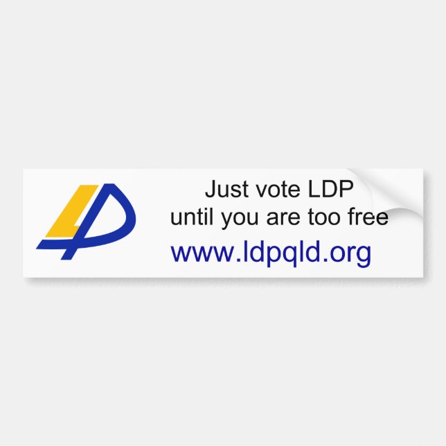 Australian LDP Bumper Sticker (Front)